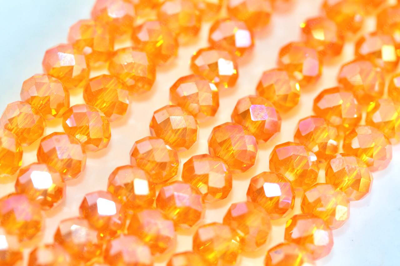 Намистина Рондель Orange AB